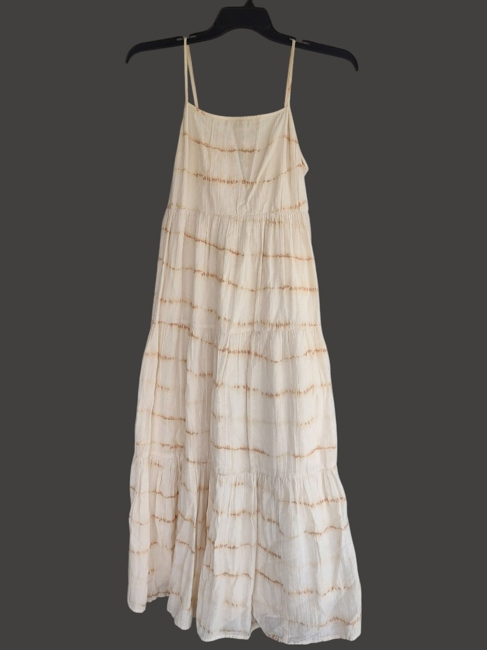 GAP Cream Maxi Dress with Tan Stripe Detail